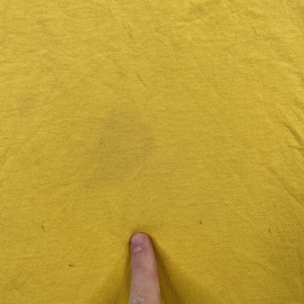 VINTAGE Nike Shirt Mens Large Yellow Just Do It Logo Brushstroke Y2K Grey Tag‎ - Picture 2 of 13